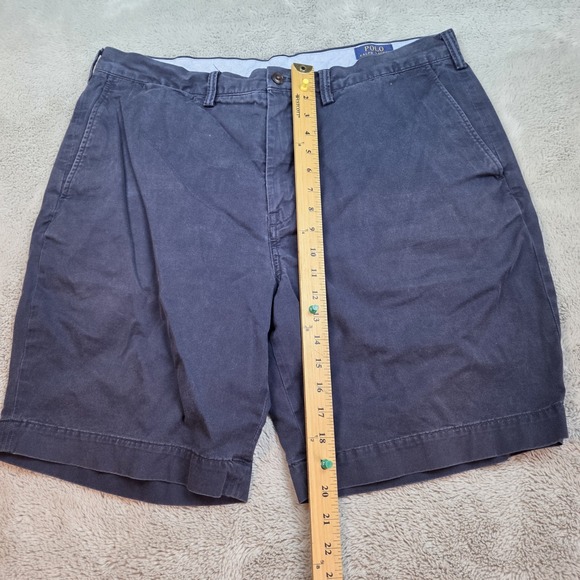 Polo Ralpf Lauren Shorts Mens 38 Chino Stretch Fit Classic Navy Blue Short Pants - Picture 7 of 8